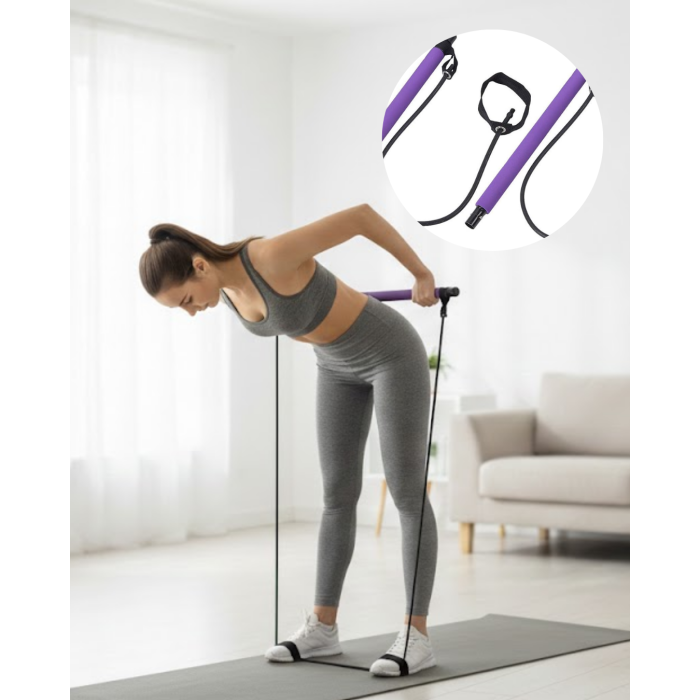 Pilates Bar Direnç Aleti Duruş Geliştirici ve Kas Güçlendirici - Lisinya