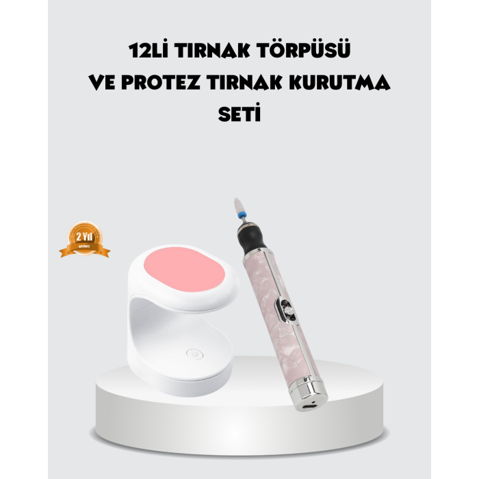 20.000 RPM Tırnak Matkabı + Mini LED Oje Kurutma Cihazı Seti - Lisinya