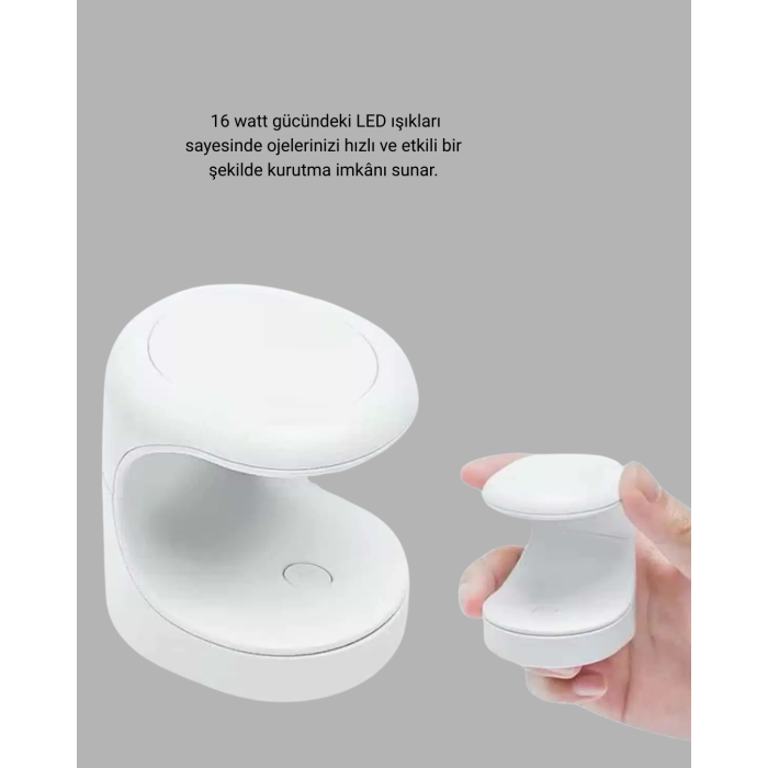 20.000 RPM Tırnak Matkabı + Mini LED Oje Kurutma Cihazı Seti - Lisinya