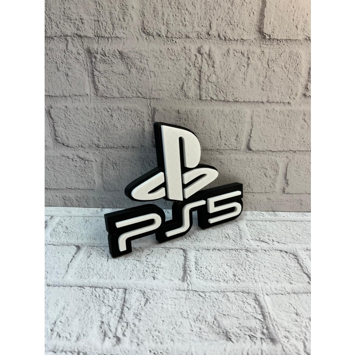 PS5 Logo Dekoratif Duvar Süsü Oyun Odası ve Salon Uyumu - Lisinya