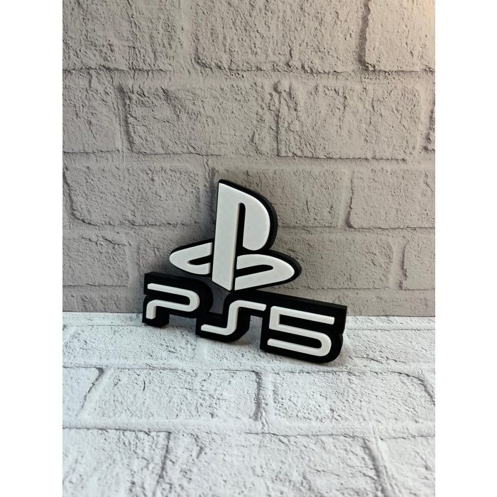 PS5 Logo Dekoratif Duvar Süsü Oyun Odası ve Salon Uyumu - Lisinya