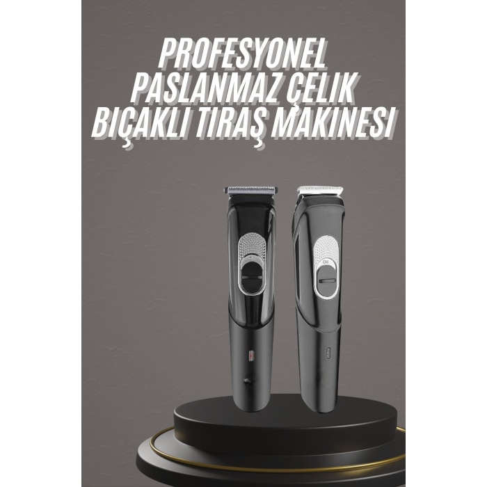 Pro Şarjlı Saç Sakal Tıraş Makinesi Ense Kesme Makinesi Lazer Öncesi Kısaltma - Lisinya