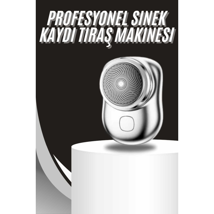 Kablosuz Tıraş Makinesi Günlük Hızlı Taşınabilir Şarjlı Yuvarlak Paslanmaz Çelik - Lisinya