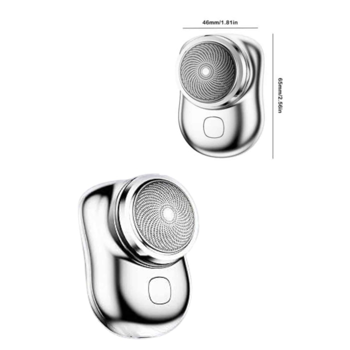 Kablosuz Tıraş Makinesi Günlük Hızlı Taşınabilir Şarjlı Yuvarlak Paslanmaz Çelik - Lisinya