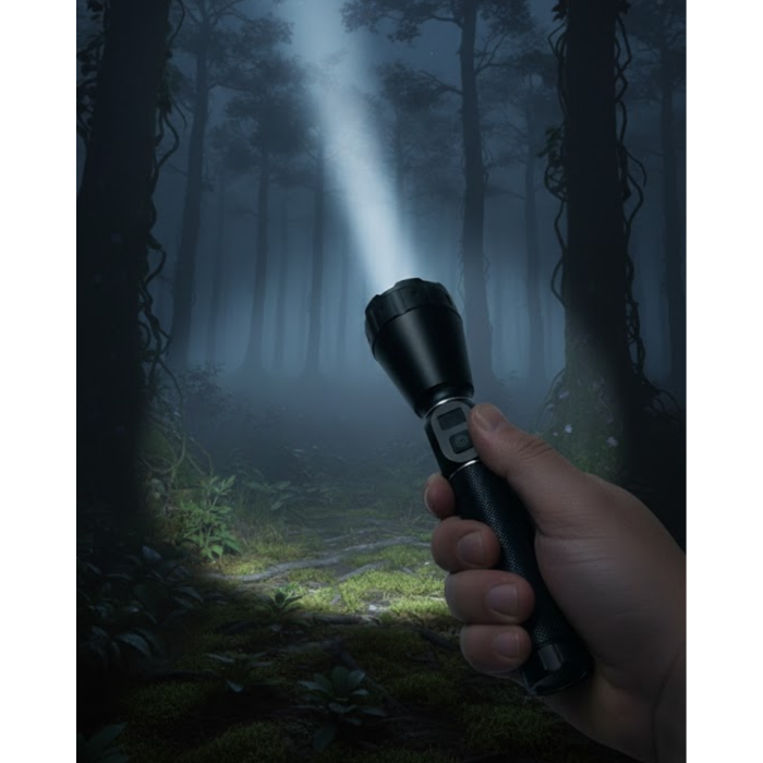 Profesyonel Şarjlı El Feneri Yüksek Parlaklık 9000mAh Bataryalı Set - Lisinya