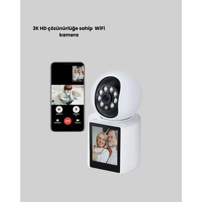 2K Gece Görüşlü Kapalı Alan Kamera Çift Yönlü Konuşma ve Akıllı Arama - Lisinya