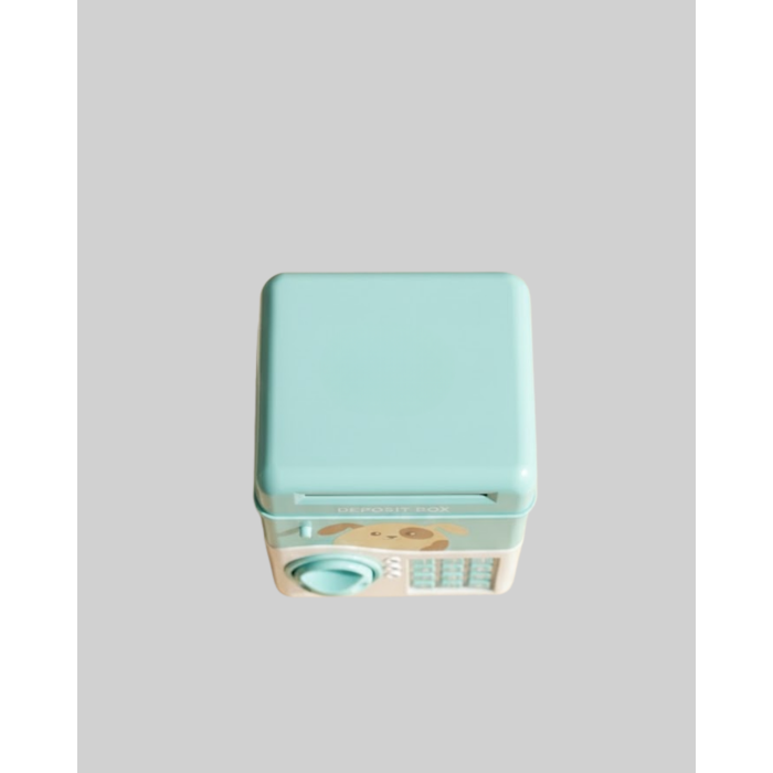 Su Yeşili Elektronik Şifreli ATM Tasarımlı Para Biriktirme Kumbarası - Lisinya