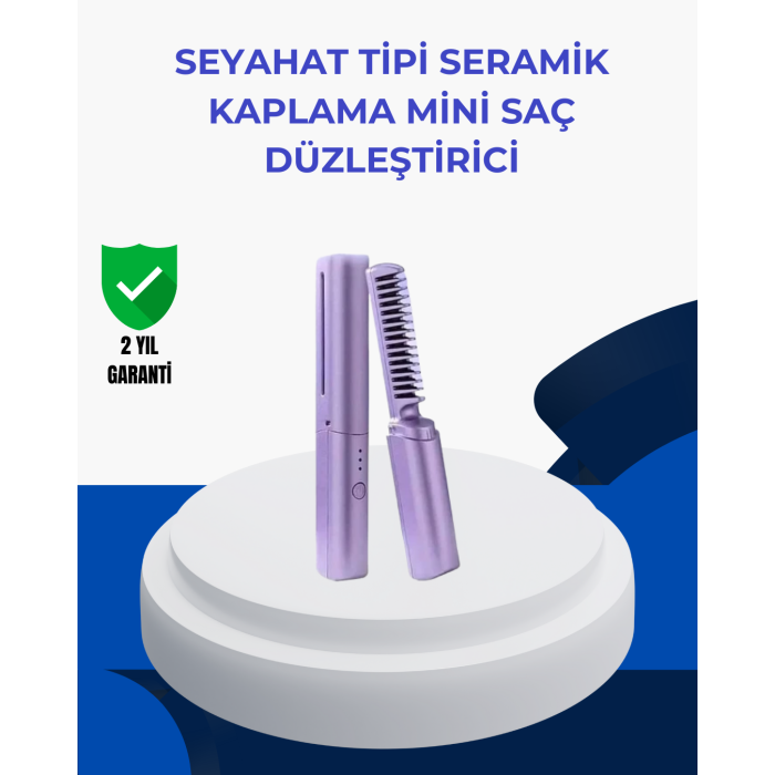 Taşınabilir Saç Düzleştirici Tarak – Ayarlanabilir Isı Kontrollü - Lisinya