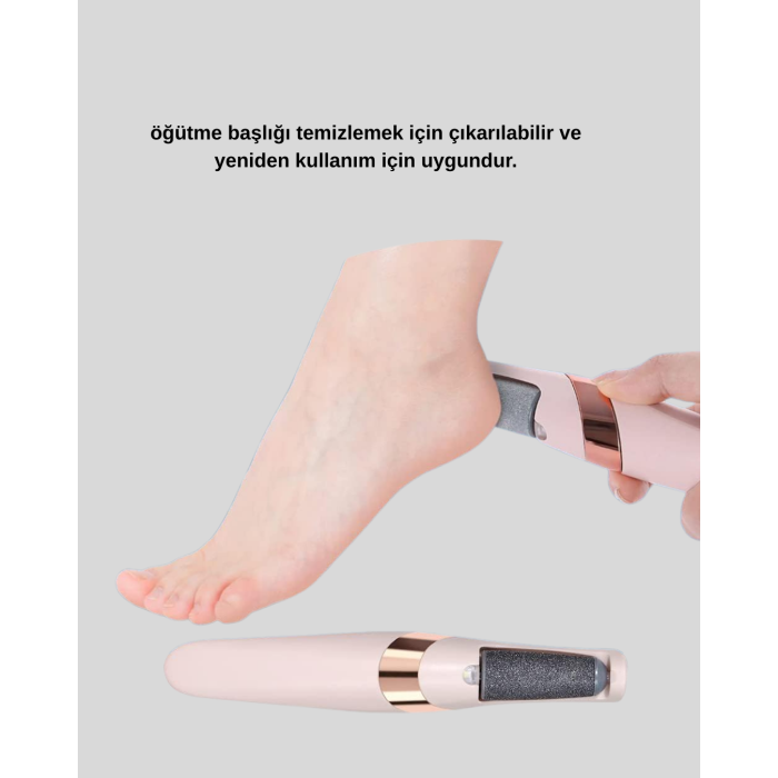 USB Şarjlı Ayak Törpüsü Nasır Temizleyici Elektrikli - Lisinya