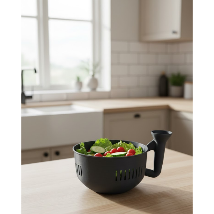 Süzgeçli Hazneli Sebze Yıkama Kabı Pratik ve Dayanıklı Mutfak Yardımcısı - Lisinya