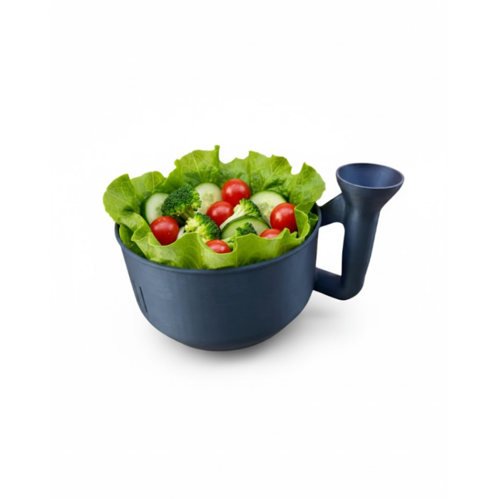 Pratik Sebze Yıkayıcı Süzgeçli Hazneli Ergonomik Saplı Mutfak Yardımcısı - Lisinya