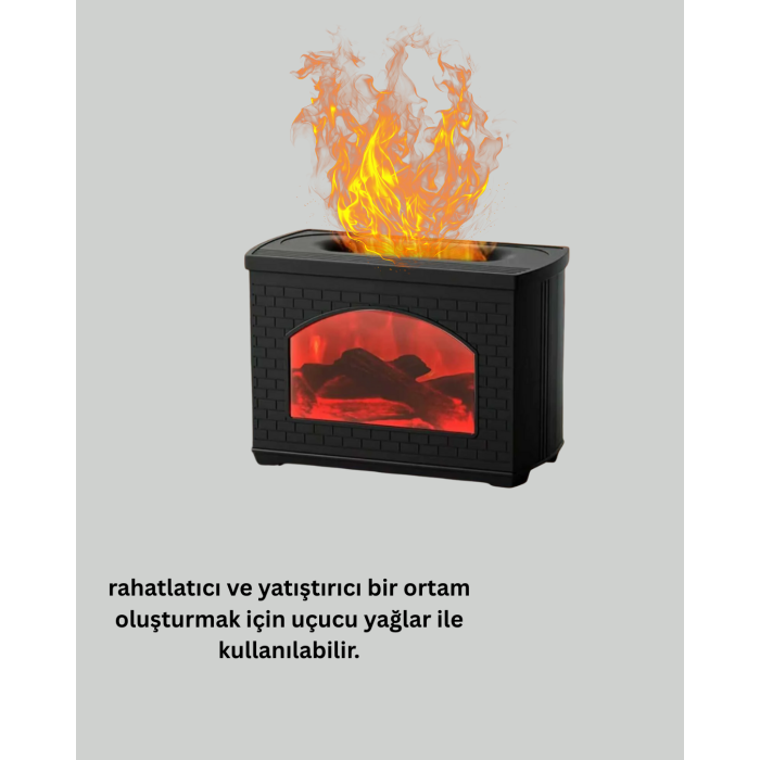 Aromaterapi Uyumlu Ultrasonik Oda Nemlendirici Ayarlanabilir Sis Çıkışlı - Lisinya