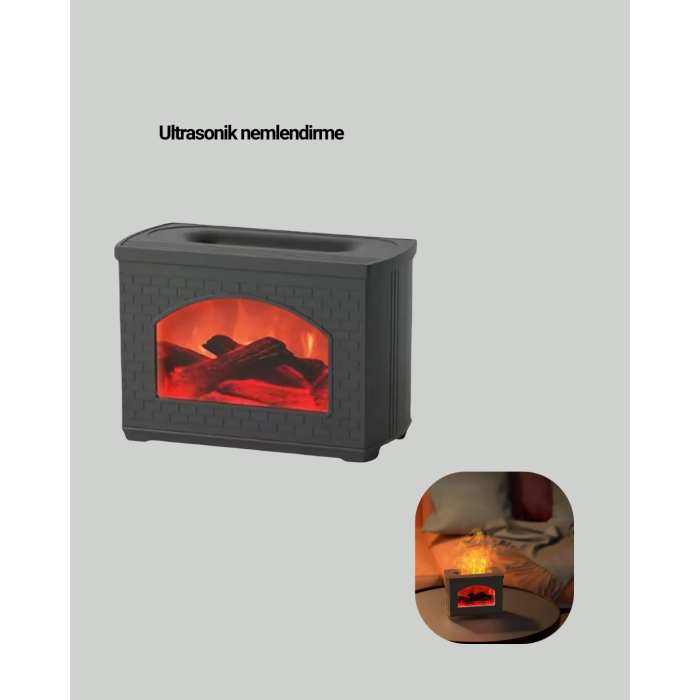 Aromaterapi Destekli Ultrasonik Nemlendirici USB Bağlantılı Sessiz Model - Lisinya