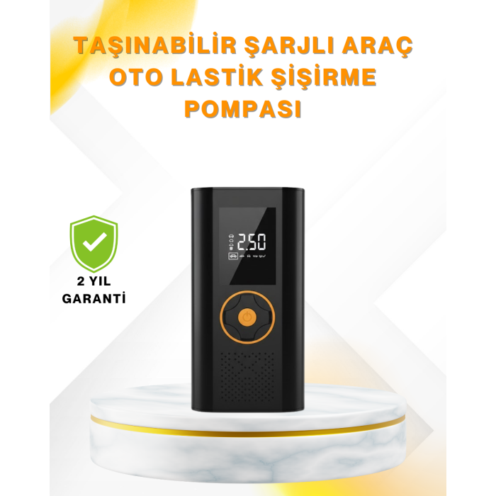 Dijital Göstergeli Taşınabilir Hava Kompresörü Güçlü Şişirme Performansı - Lisinya