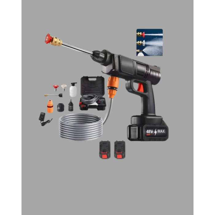 Akülü Basınçlı Yıkama Tabancası 450PSI Su Püskürtme Makinesi - Lisinya