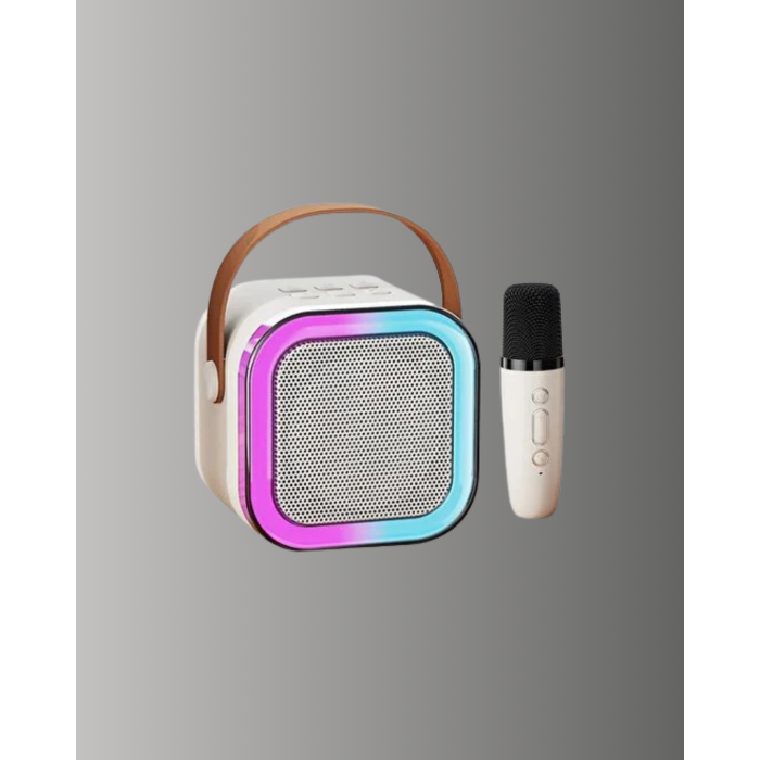 Karaoke Mikrofon Hoparlör Seti Bluetooth Kablosuz Taşınabilir - Lisinya
