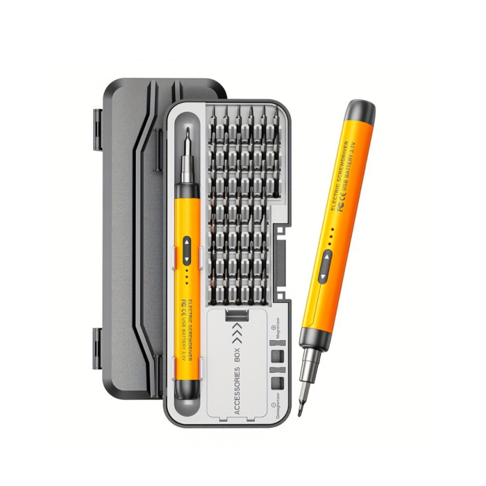 Profesyonel Elektrikli Tornavida Seti 600mAh Şarjlı 38 Parça Hassas Vida Seti - Lisinya