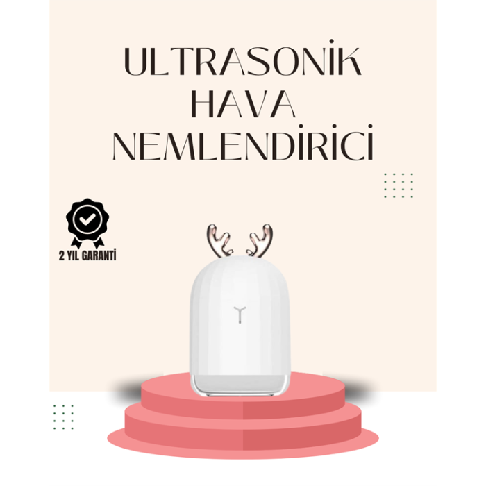 USB Şarjlı Mini USB Nemlendirici LED Işıklı Masaüstü Cihaz - Lisinya