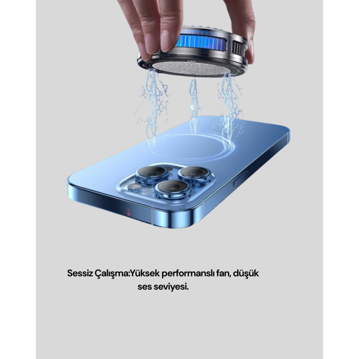 RGB Gaming Telefon Fanı Sessiz Soğutucu Tüm Akıllı Telefonlara Uygun - Lisinya