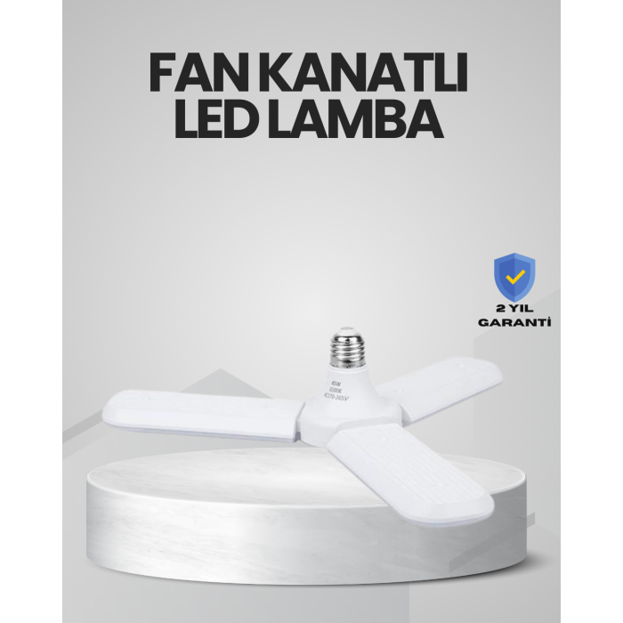 Enerji Tasarruflu LED Ampül 60 Watt 4 Kollu Beyaz Işık - Lisinya