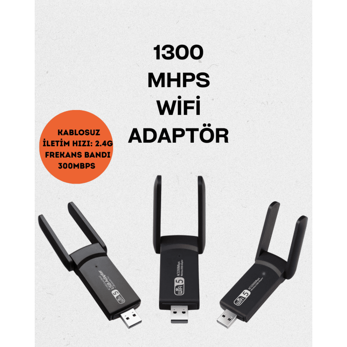 Realtek Chipsetli 5G Destekli Yüksek Hızlı Ağ Adaptörü - Lisinya