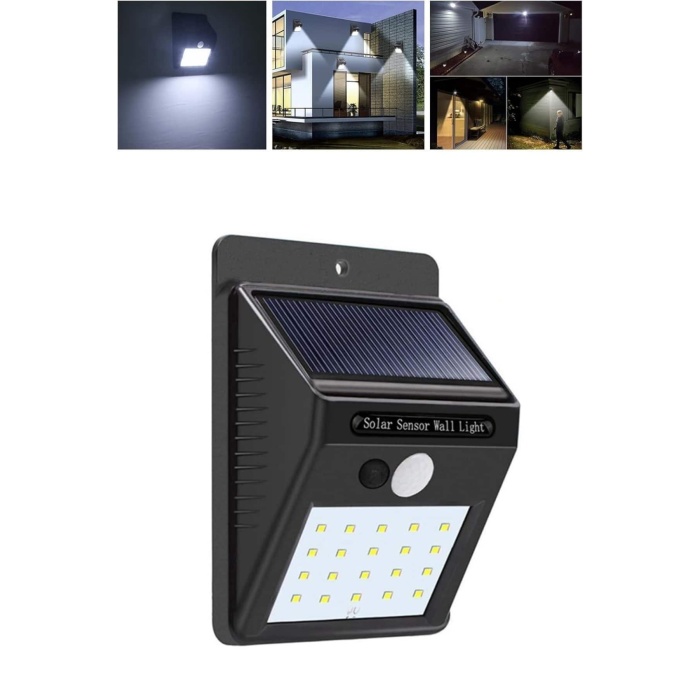 Solar Dekoratif Lambası Sensörlü Led Işık Bahçe Aydınlatma - Lisinya