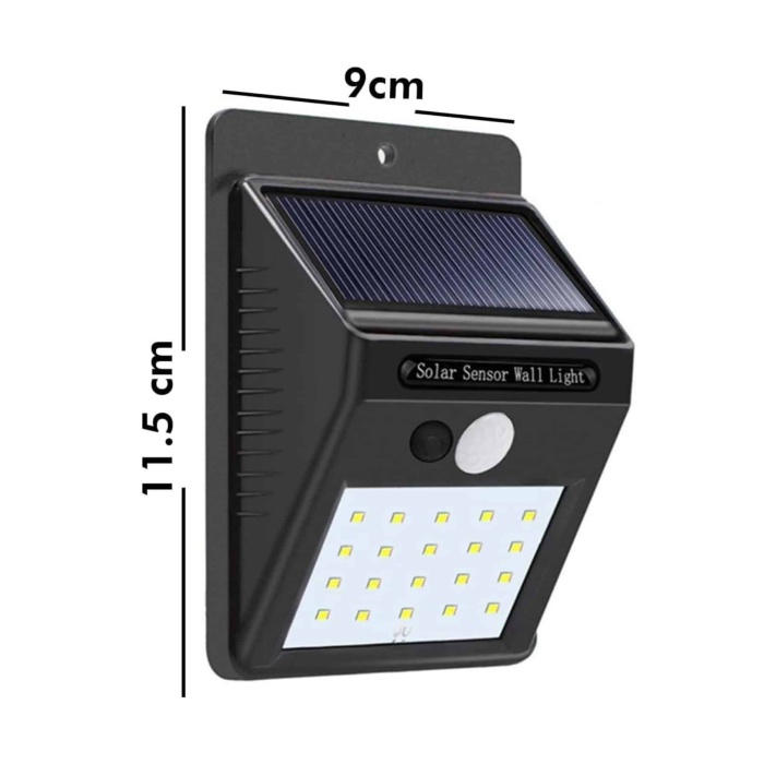 Bahçe Aydınlatması Güneş Enerjili Led Işık Lamba Sensörlü Dekoratif - Lisinya