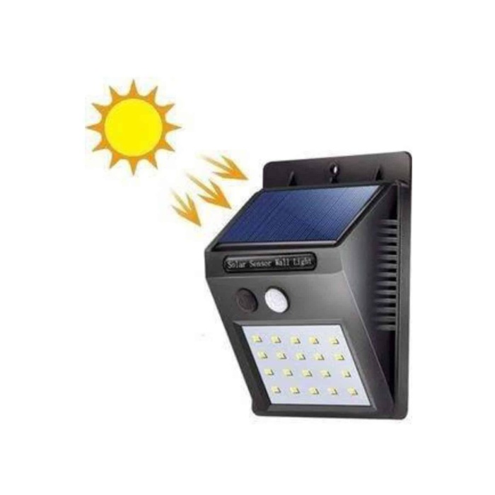 Bahçe Aydınlatması Güneş Enerjili Led Işık Lamba Sensörlü Dekoratif - Lisinya