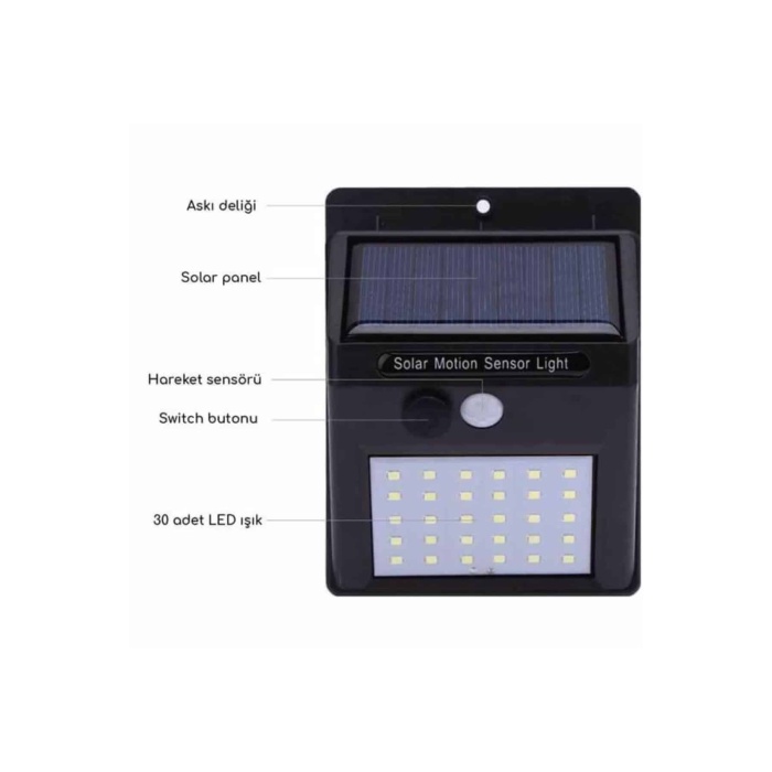 Dekoratif Lamba Güneş Enerjili Aydınlatma Dış Mekan Lambası - Lisinya