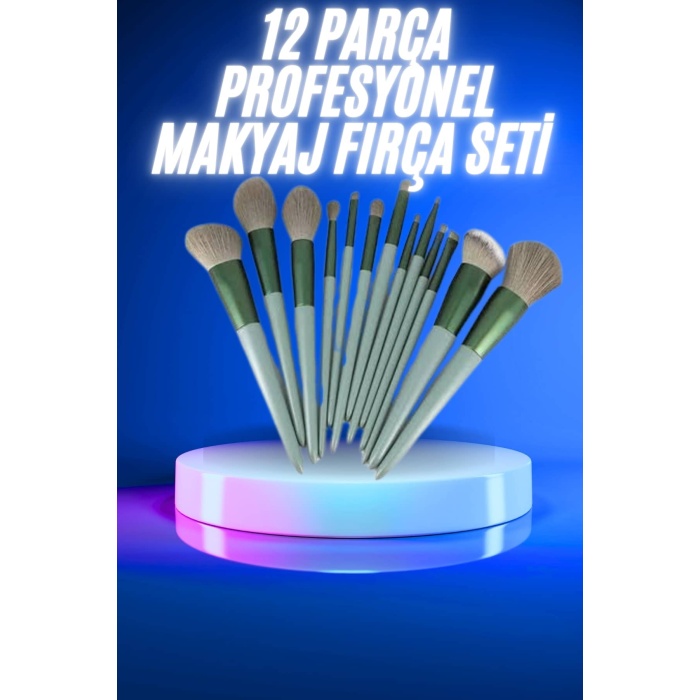 13 Parça Makyaj Fırça Seti Far Kontür Aydnlatıcı Fırçası İz Bırakmaz Hafif ve Yumuşak - Lisinya