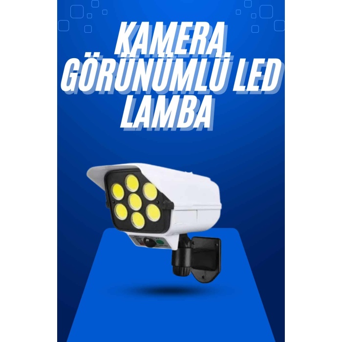 Solar Bahçe Aydınlatması Hareket Sensörlü Uzaktan Kumandalı Kamera Görünümlü - Lisinya