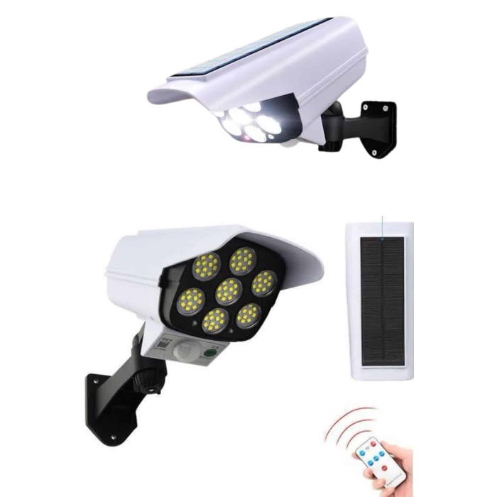 Solar Bahçe Lambası Uzaktan Kumandalı Kamera Görünümlü Hareket Sensörlü - Lisinya