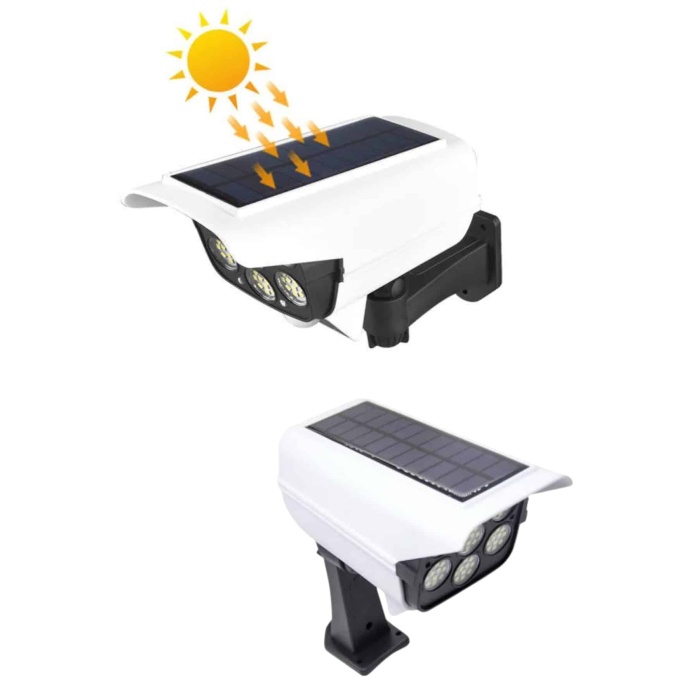 Solar Bahçe Lambası Uzaktan Kumandalı Kamera Görünümlü Hareket Sensörlü - Lisinya