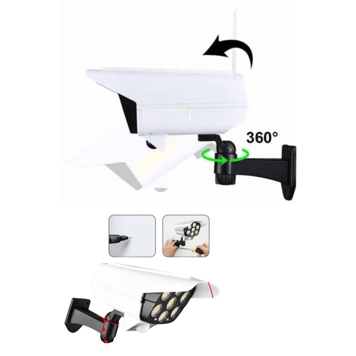 Solar Bahçe Lambası Uzaktan Kumandalı Kamera Görünümlü Hareket Sensörlü - Lisinya