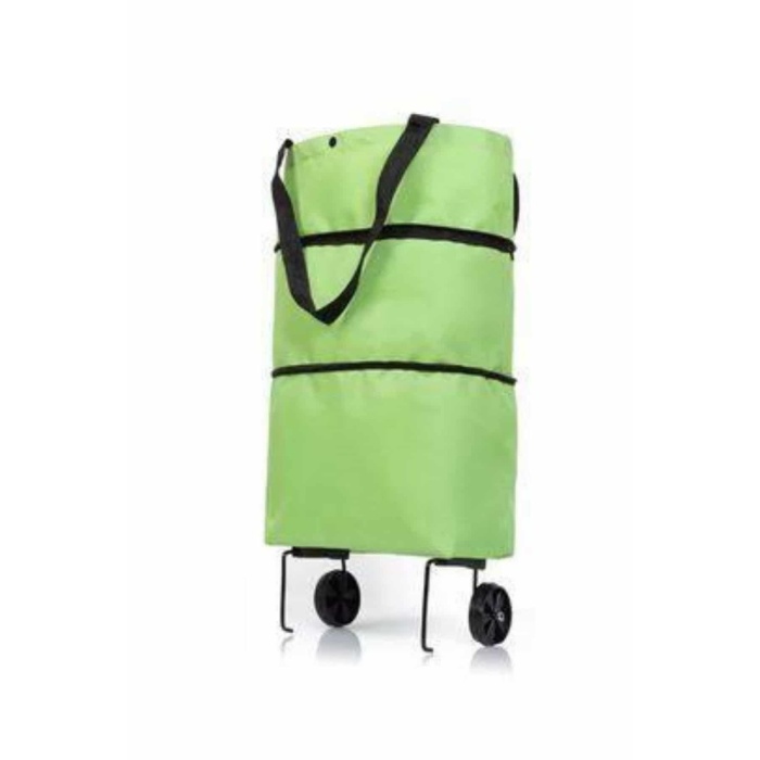 Katlanabilir Tekerlekli Pazar Market Çarşı Arabası Market Alışveriş Çantası - Lisinya