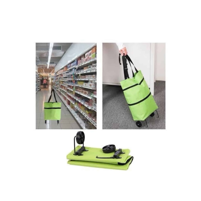 Alışveriş Çantası Katlanabilir Pazar Arabası Tekerlekli Pazar Arabası Katlanabilir - Lisinya