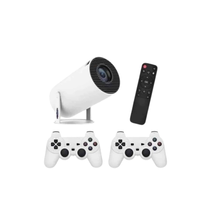4K Wireless Çift Kollu Kumandalı Oyun Projeksiyonu Retro Video Oyunu - Lisinya