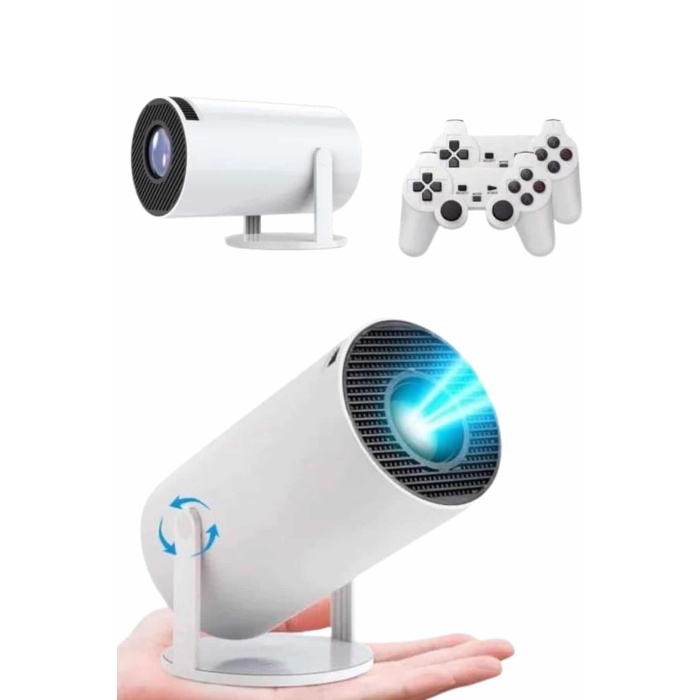 4K Wireless Çift Kollu Kumandalı Oyun Projeksiyonu Retro Video Oyunu - Lisinya