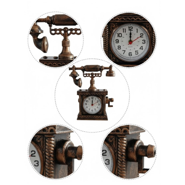 Şık Görünümlü Masaüstü Çalar Saat Günlük Kullanıma Uygun - Lisinya