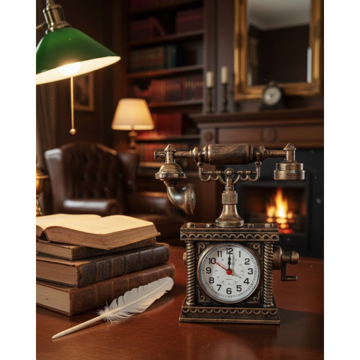 Modern Tasarımlı Çalar Saat Dekoratif ve İşlevsel Masa Saati - Lisinya