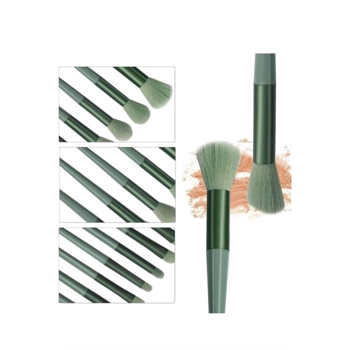 Profesyonel Makyaj Fırça Seti 13 Parça Yumuşak Kıllı Fırça Seti Far Fırçası - Lisinya