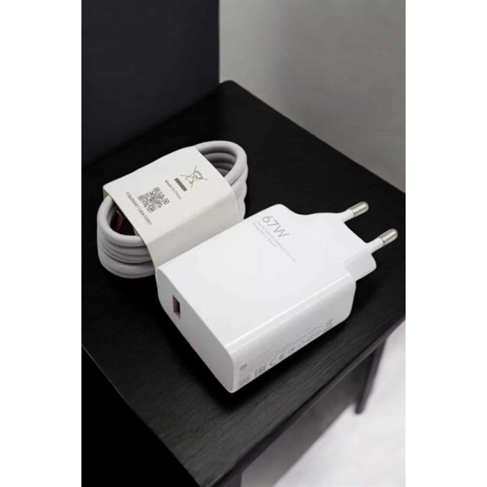 Şarj Aleti 67W Hızlı Şarj Turbo Type-C Uyumlu Şarj Adaptörü Kablosu - Lisinya