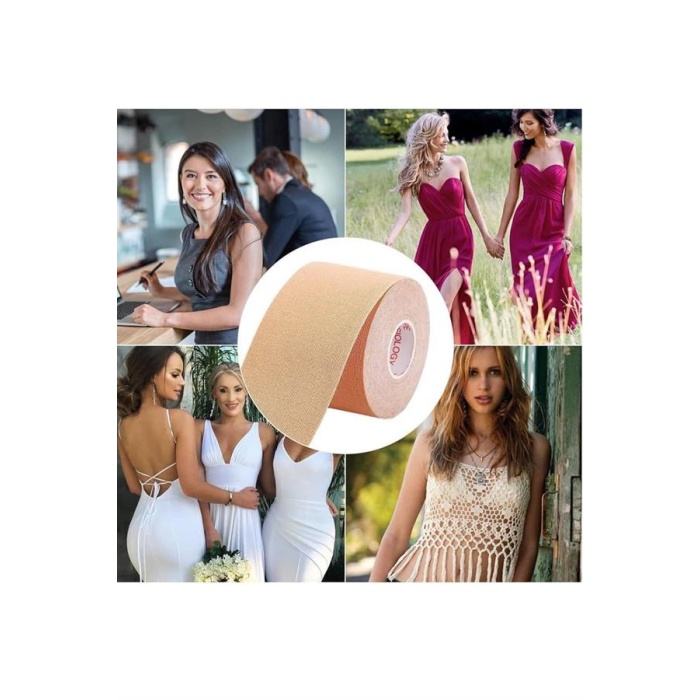 Toparlayıcı ve Şekillendirici Göğüs Bandı Tere ve Suya Dayanıklı Hassas Ciltlere Uygun - Lisinya