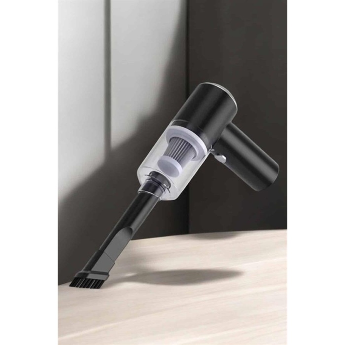 Üflemeli Güçlü Vakumlu Ev Ofis Araç Süpürgesi El Süpürgesi Şarjlı - Lisinya