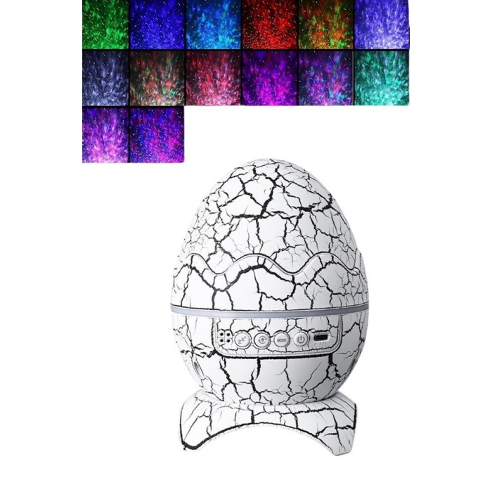 Dinozor Speaker Renk Değiştirme Projeksiyon Modu Bluetooth Hoparlör Gece Lambası - Lisinya