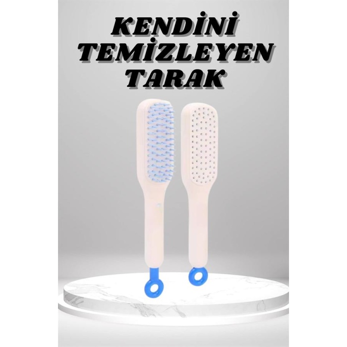 Silikon Yumuşak Sıkı Dişli Sihirli Geri Çekilebilir Tarak Kendini Temizleyen Saç Fırçası - Lisinya