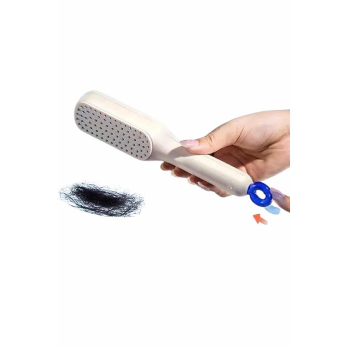 Silikon Yumuşak Sıkı Dişli Sihirli Geri Çekilebilir Tarak Kendini Temizleyen Saç Fırçası - Lisinya