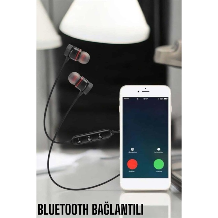 Kablolu Mıknatıslı Sport Kulaklık Bluetooth Bağlantılı - Lisinya