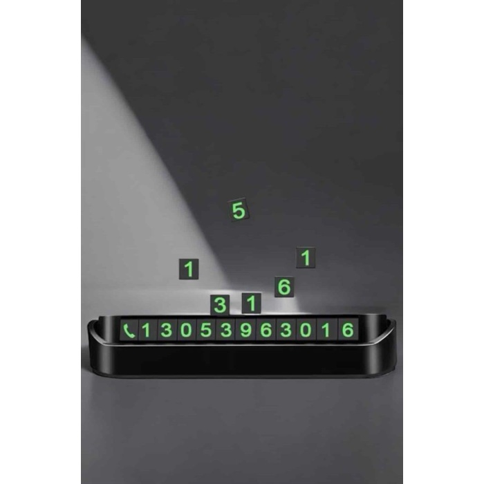 Araç İçi Numaratör Numaralık Torpido Üstü Açılır Kapanır Telefon Numarası Bırakma - Lisinya