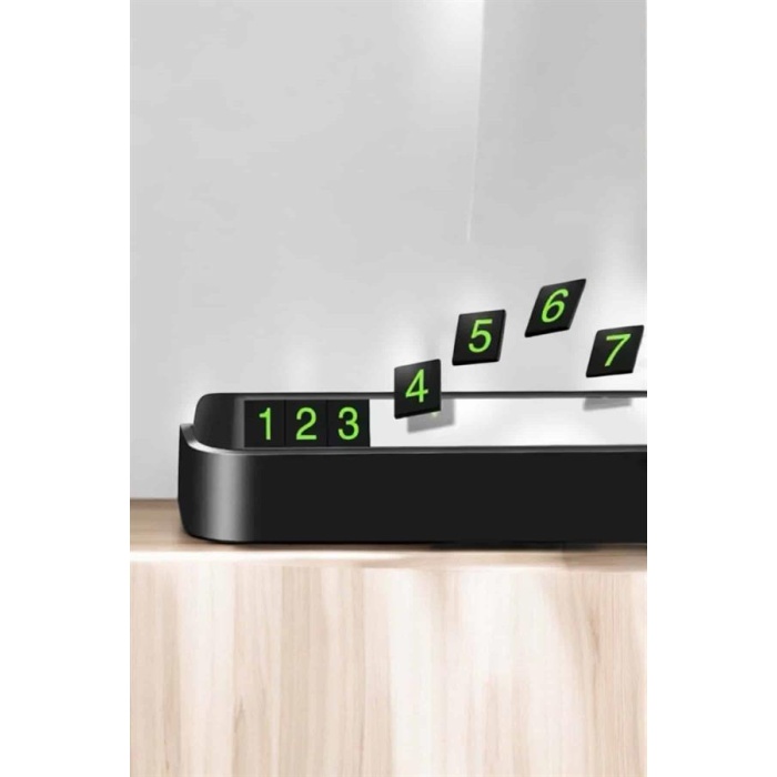 Numaralık Araç İçi Araba Araç Park Numaratör Telefon Numarası Yazma - Lisinya